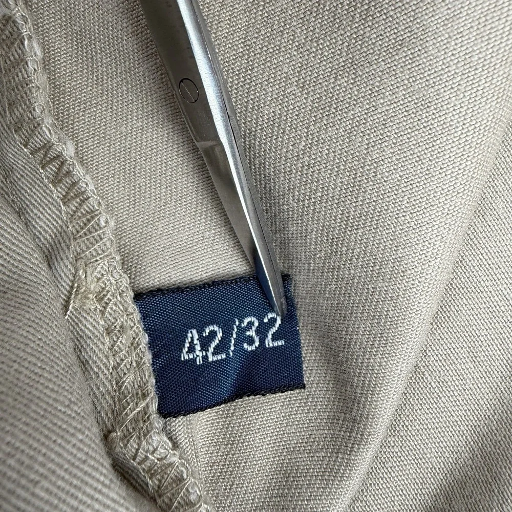 Polo Ralph Lauren Andrew Pants 42x32 Dbl‎ Pleated Chino Classic Fit Baggy Preppy